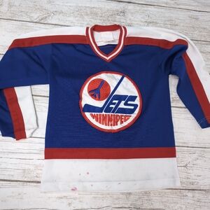 Vintage Winnipeg Jets NHL Hockey Jersey Youth Size